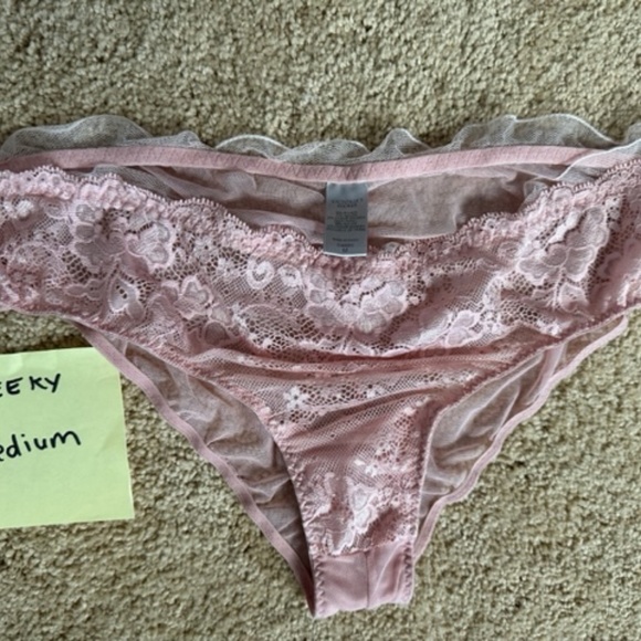 Victoria Secret MEDIUM three (3) pair - pink, black and blue RARE NWOT - Picture 5 of 15
